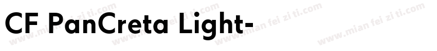 CF PanCreta Light字体转换